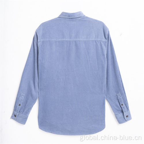 China men's 100%cotton corduroy casual shirt Supplier